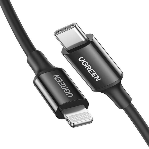 Kabel USB-C do Lightning UGREEN US171, 36W, 2m (czarny) zdjęcie 1