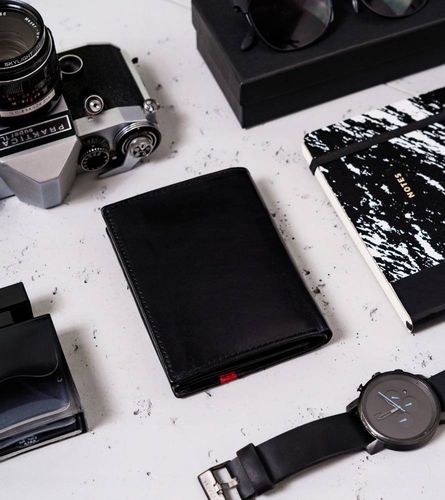 skórzany, duży portfel męski w orientacji pionowej — peterson na Arena.pl