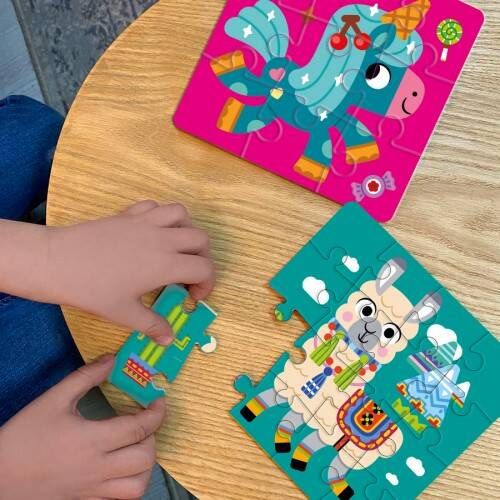 Puzzle Piankowe 2W1 Jednorożec I Lama 25 El. Roter Kafer Rk6050-02 na Arena.pl