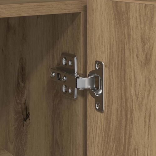 Bufet dąb artisan 116 x 30 x 75 cm Materiał drewnopochodny na Arena.pl