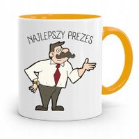 Dla Prezesa Viceprezesa Kubek Żółty Na Prezent Z Nadrukiem Ze Zdjęciem