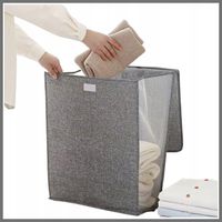 PODWIESZANY SKŁADANY KOSZ NA PRANIE I ZABAWKI SAMOPRZYLEPNE HACZYKI