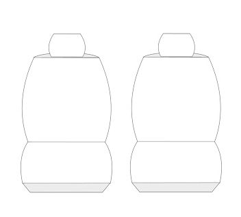 Pokrowce na fotele samochodowe szyte na miarę PRZÓD do Dacia Dokker 2012-17 na Arena.pl