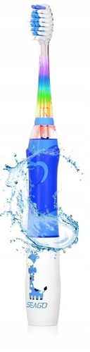 SONICZNA SZCZOTECZKA DO ZĘBÓW DLA DZIECI 3-12 LAT NIEBIESKA ŻYRAFKA SEAGO na Arena.pl