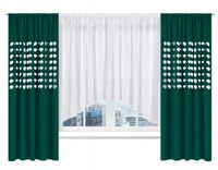 Firana i zasłony KOMPLET do salonu sypialni woal 300 ŁUK zasłona dziury