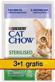 Purina Cat Chow Sterilised Jagnięcina saszetki 3+1 GRATIS 4x85g