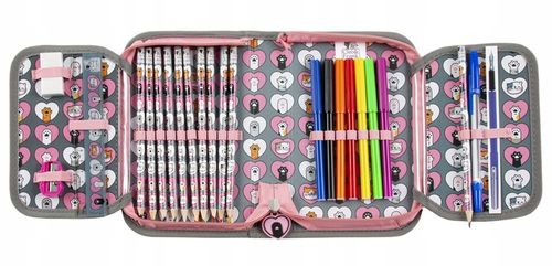 TORNISTER SZKOLNY DLA DZIEWCZYNKI Z KOTKAMI CLEO & FRANK KOTKI 3 części na Arena.pl