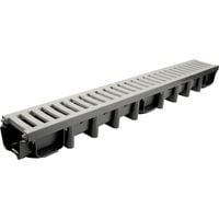 odwodnienie liniowe 1000*98 kanał z kratą pvc a15 popiel - mx 01748
