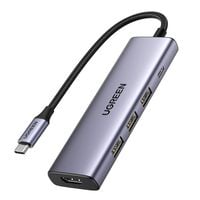 Hub USB-C UGREEN CM511 6w1 HDMI 4K PD 100W 3x USB DO laptopa