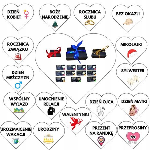 ZDRAPKI MIŁOŚCI DLA PAR Prezent Kupon URODZINY ROCZNICA dla Niej, dla na Arena.pl