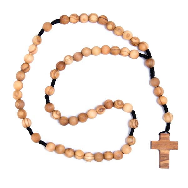 Różaniec z drewna oliwnego RT-22 zdjęcie 1