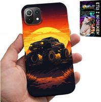 ETUI DO XIAOMI MI 11 LITE - MONSTERTRUCK, CIĘŻARÓWKA, WZORY + SZKŁO