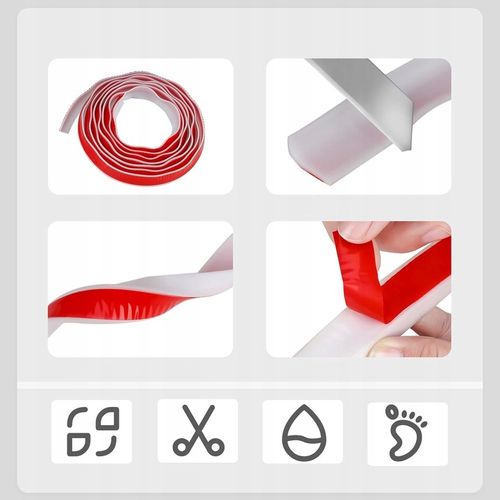 2M SAMOPRZYLEPNA LISTWA ZATRZYMUJĄCA WODĘ DO WANNY, LISTWA na Arena.pl