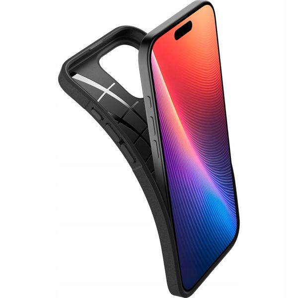 Etui plecki Spigen Core Armor Czarne do Apple iPhone 16 Pro zdjęcie 2