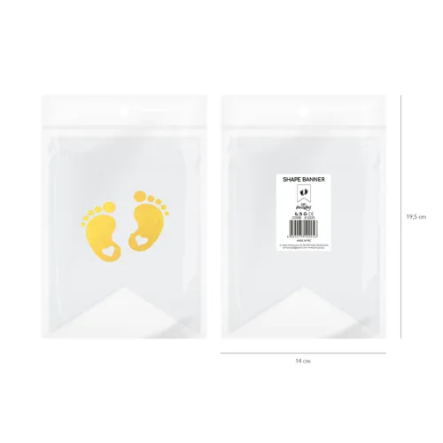 Baner DIY 16 cm - kształt stópki na Arena.pl