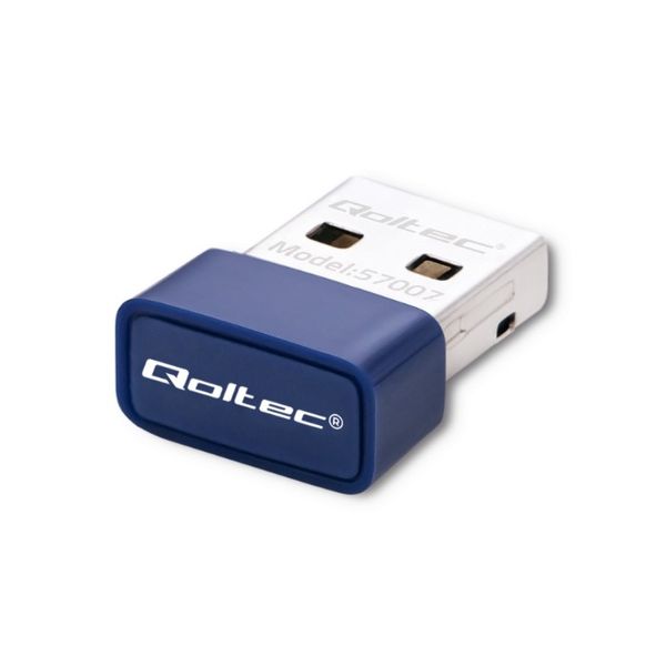 Qoltec Bezprzewodowy mini adapter WiFi Standard N | BT 4.0 USB zdjęcie 2