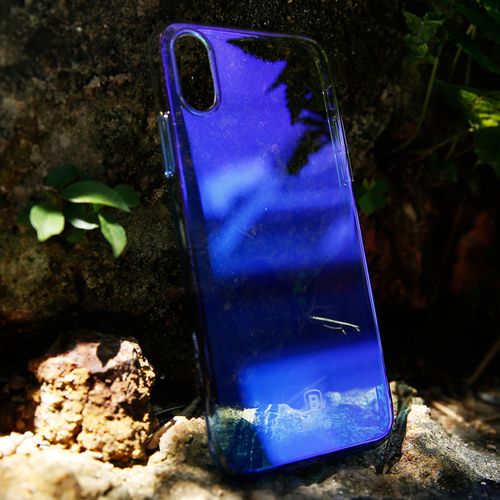 BASEUS GLAZE CASE ETUI IPHONE X NIEBIESKI na Arena.pl