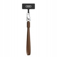 SMYCZ DO TELEFONU AUDI SKÓRA BRĄZOWA 28CM UNIWERSALNA