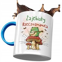Kubek Błękitny Dla Rzeczoznawcy Żajebisty Prezent Z Nadrukiem Ze Zdjęciem