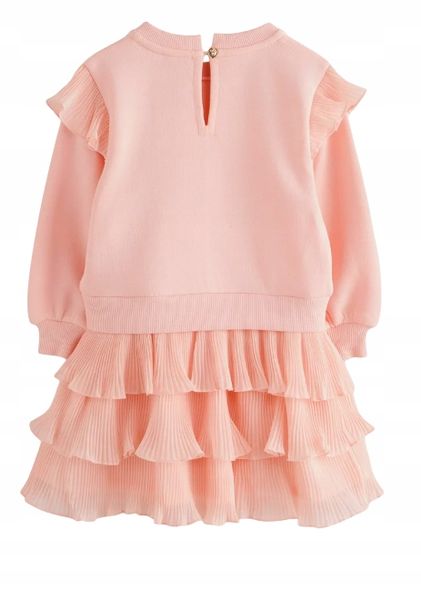 Ted Baker REGULAR FIT - PINK FRILL SKIRTED MOCKABLE 3-4y 104cm zdjęcie 2