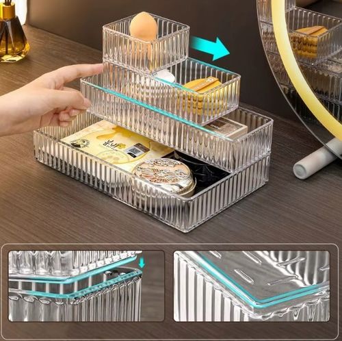 ORGANIZER NA KOSMETYKI WKŁAD DO SZUFLADY POJEMNIK TACKA PERFUMY MODUŁOWY 7 na Arena.pl