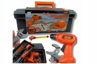 SKRZYNKA KUFEREK Z NARZĘDZIAMI WIERTARKA WARSZTAT ZESTAW MAJSTERKOWICZA