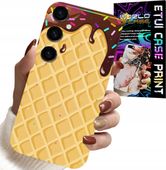 ETUI DO SAMSUNG GALAXY M35 4G - Z MOTYWEM WAFLA Z POLEWĄ CZEKOLADOWĄ
