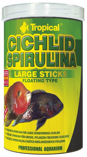 TROPICAL CICHLID SPIRULINA LARGE STICKS 250ML/75G zdjęcie 1