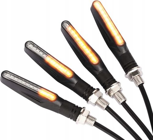 4x PŁYWAJĄCE DYNAMICZNE KIERUNKOWSKAZY MOTOCYKL QUAD SKUTER MOTOR CROSS na Arena.pl