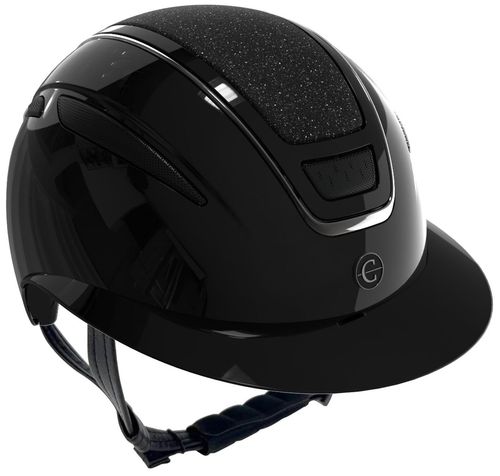 Kask jeździecki Elite Polo, lakierowany czarny, 56-58 cm, Covalliero na Arena.pl