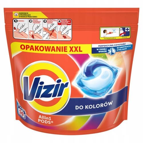 vizir kapsułki do prania all in 1 pods do koloru 50 szt. na Arena.pl