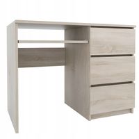 Biurko 100 CM Lewe Prawe Komputerowe Szkolne 3 Szuflady Dąb Sonoma