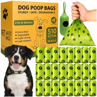 WORECZKI NA PSIE ODCHODY BIODEGRADOWALNE 510 sztuk WORKI ECO NA KUPY + ETUI