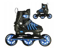 ROLKI NILS ABEC-9 100mm rozm. 34-38 SZYBKIE DUŻE KOŁA