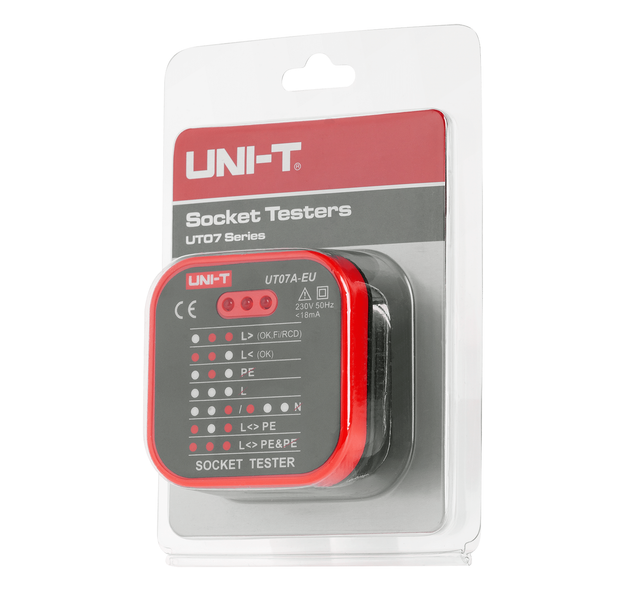TESTER GNIAZD ELEKTRYCZNYCH UNI-T UT07A-EU zdjęcie 3