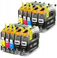 10x TUSZE LC223 DO BROTHER DCP-J4120DW DCP-J562DW