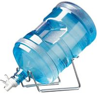 STOJAK METALOWY UCHYLNY NA 1 BUTELKĘ ViO MRA-1S SREBRNY