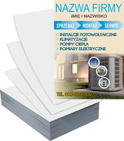 Ulotki A4 100 szt reklamowe firmowe duży wybór wzorów FOTOWOLTAIKA