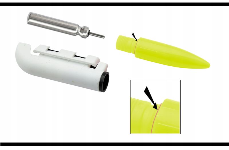 Świetlik elektroniczny sygnalizator brań na szczytówkę + bateria CR425 zdjęcie 13