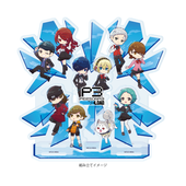 Acrylic Diorama "Persona 3 Reload" 01 Group Design (Pop Art Illustration