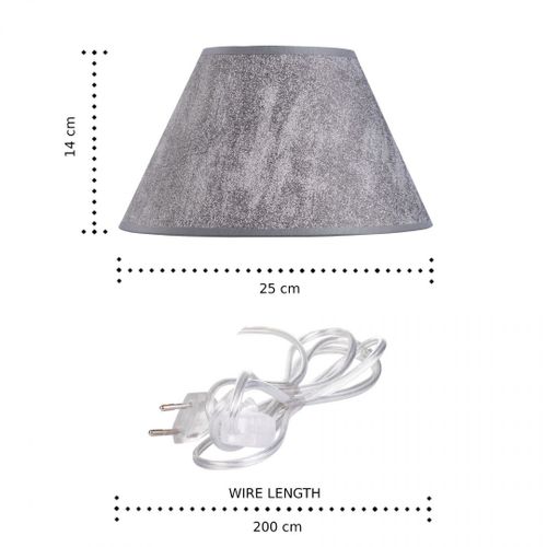 Lampka nocna 1xE27 PATI SILVER/GREY na Arena.pl