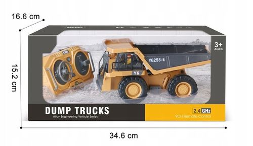 WYWROTKA ZDALNIE STEROWANA PILOTEM CIĘŻARÓWKA RC POJAZD MASZYNA BUDOWLANA na Arena.pl