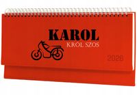 TERMINARZ KIEROWCY personalizowany 2026 tygodniowy kalendarz biurkowy