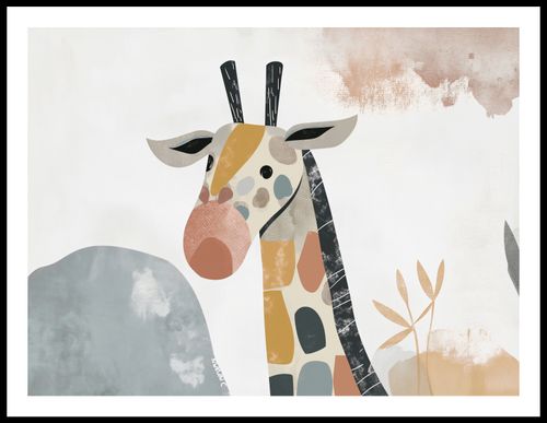 Plakat 80x60cm Żyrafa Bambino na Arena.pl