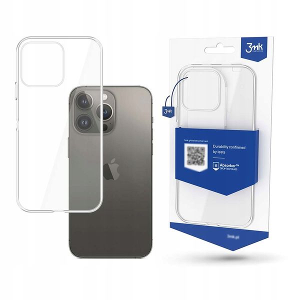 Silikonowe etui na Apple iPhone 14 Pro - 3mk Clear Case zdjęcie 1
