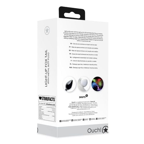 light up fox tail with metal butt plug na Arena.pl