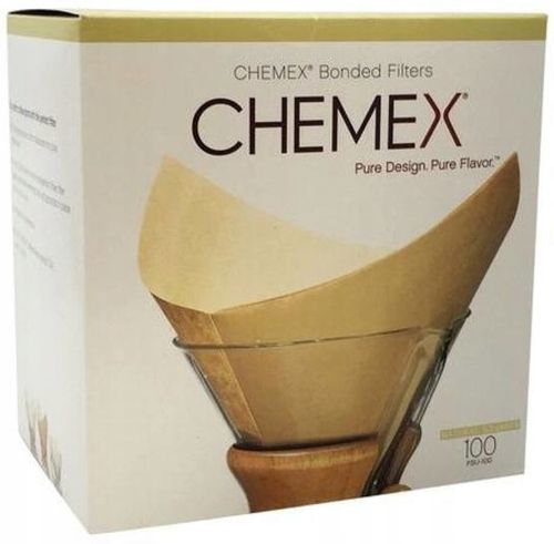 Filtry papierowe Kwadratowe do kawy Chemex 6,8,10 TZ - 100szt Brązowe na Arena.pl