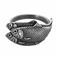 SREBRNY PIERŚCIONEK ŚLEDZIE SREBRO PRÓBY 925