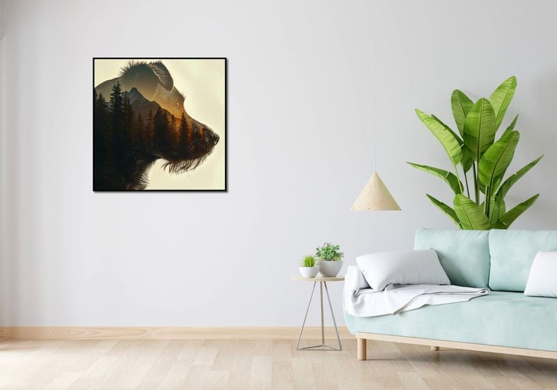 Plakat 80x80cm Psi Duch Lasu zdjęcie 4