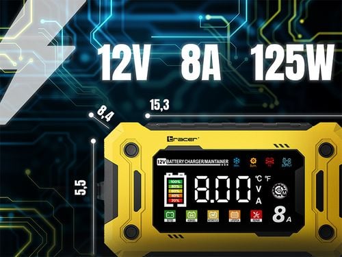 Prostownik TRACER 12V 8A DT128 na Arena.pl